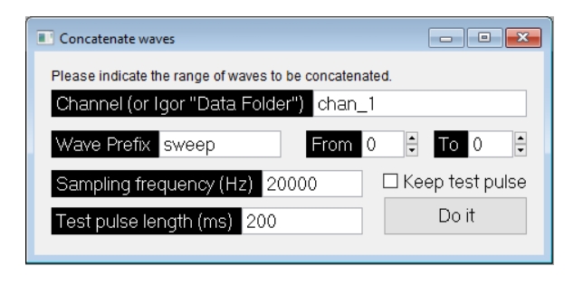 Igor Pro Plugins for Ephys Signals